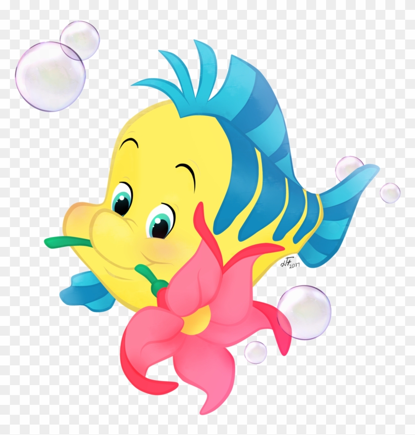 flounder ariel sebastian king triton mermaid flounder little