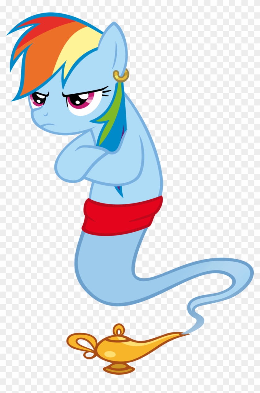 Rainbow Dash Princess Luna Applejack Pony Derpy Hooves - Mlp Genie Rainbow Dash #829922