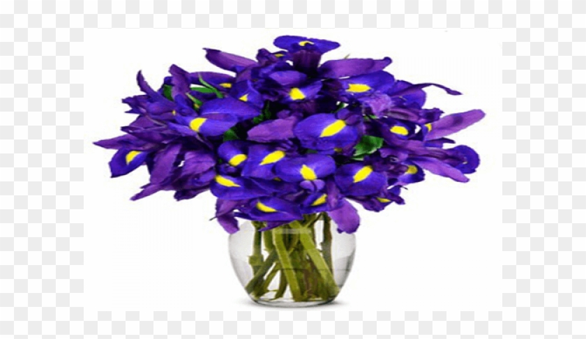 Beautiful Blue Iris Vase - Vase #829958