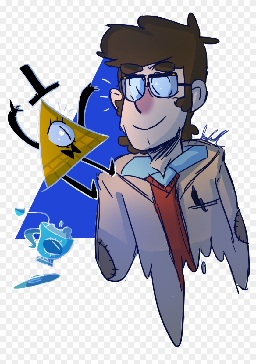 Ford And Bill Cipher By Crystaltheanime - Cartoon #830085