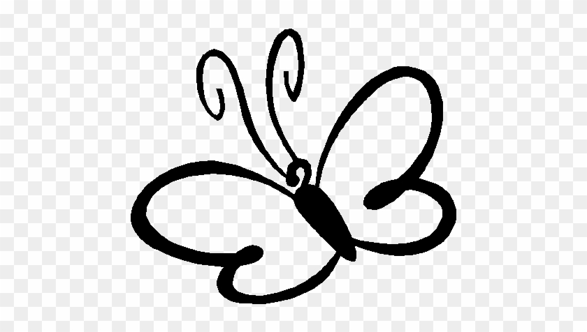 Logo - Butterfly Black And White Template #830158