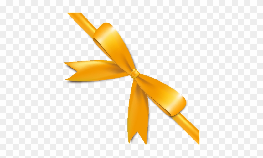 Ribbon Yellow Icon2 - Yellow Ribbon Bow Png #830291