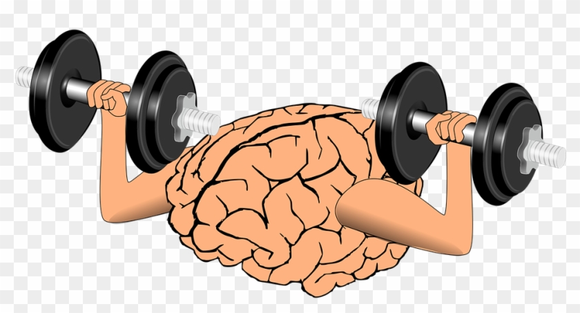 Brain Lifting Dumbbells - Brain Games Png #830299