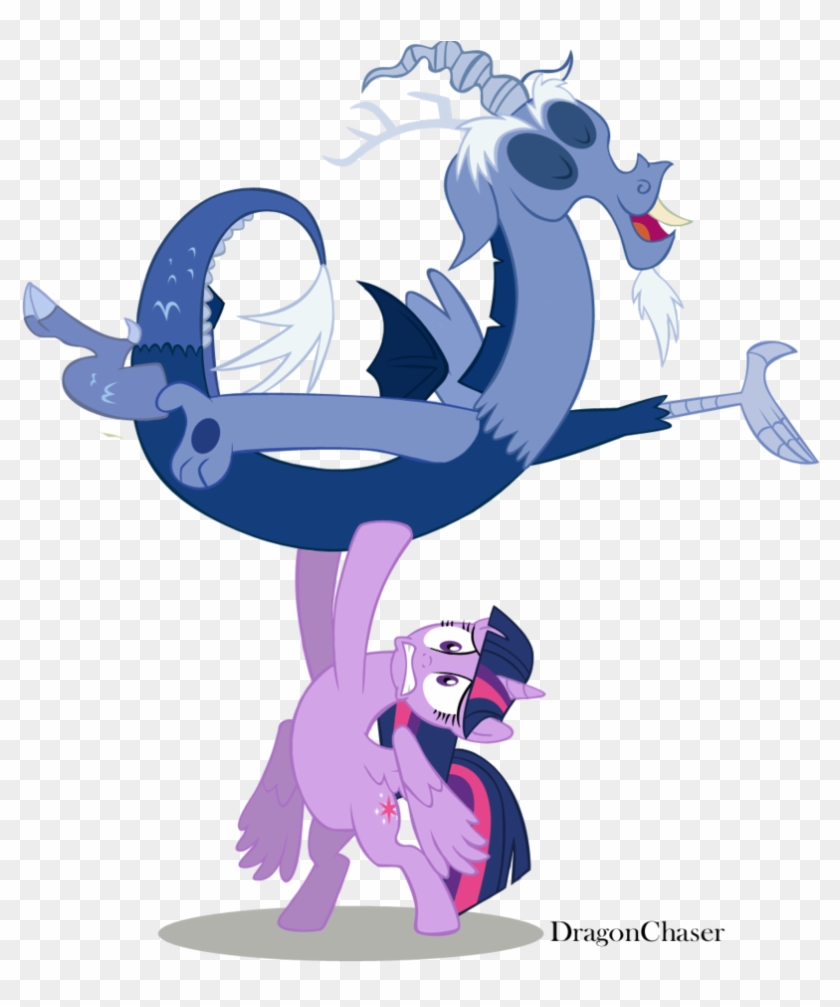 Discord And Twilight Dance By Dragonchaser123 - Mlp Discord And Twilight Vector #830309