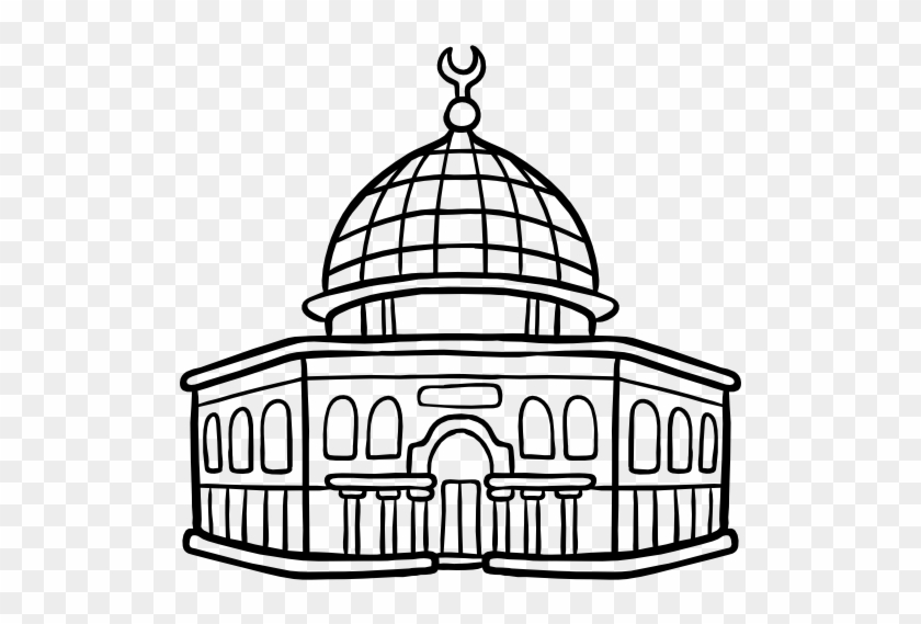 Dome Clipart Dome The Rock - Dome Of The Rock Drawing #830310