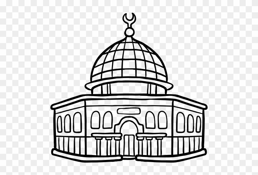 Dome Clipart Dome The Rock - Dome Of The Rock Drawing #830310