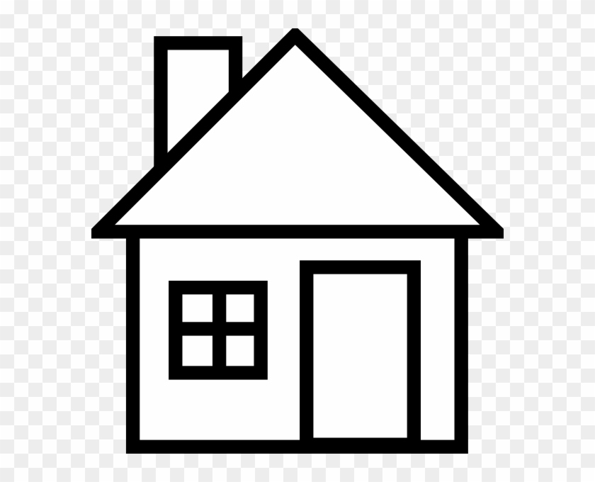 White House Clipart Transparent - Hut Image Black And White #830312