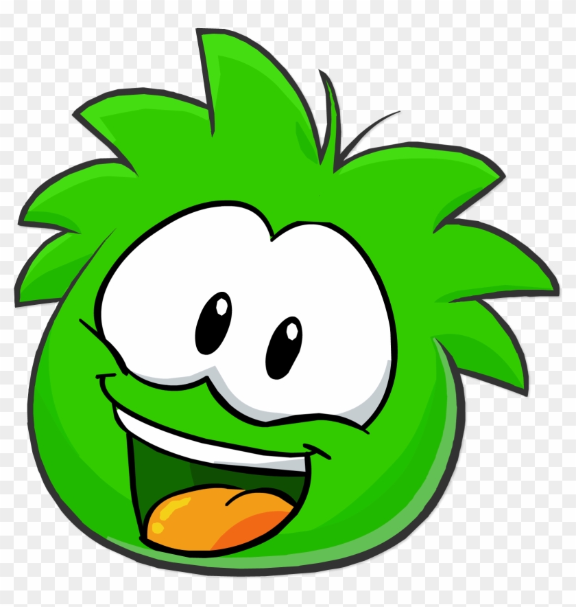 Green Puffle - Club Penguin Rainbow Puffle #830371