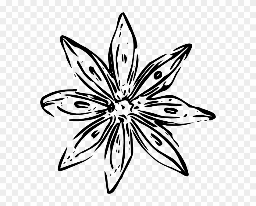 Flower Outline Clip Art - Flower Clip Art #830377