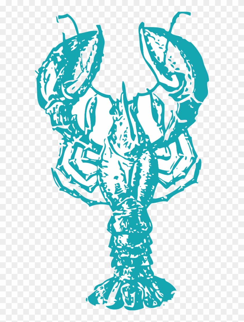 Vector Clip Art - Blue Lobster Clip Art #830397