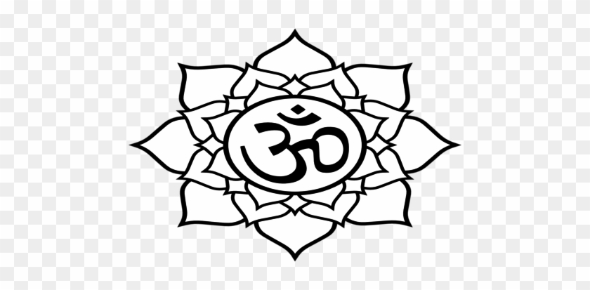 Black Lotus Flower White Drawings Coloring Trend Medium - Namaste Y'all Sticker #830411