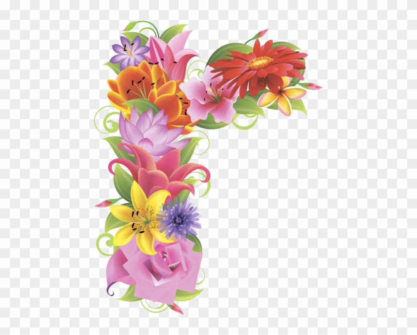 Английский Алфавит, Буква R, Цветочный Алфавит, Цветы, - Bouquet #830493