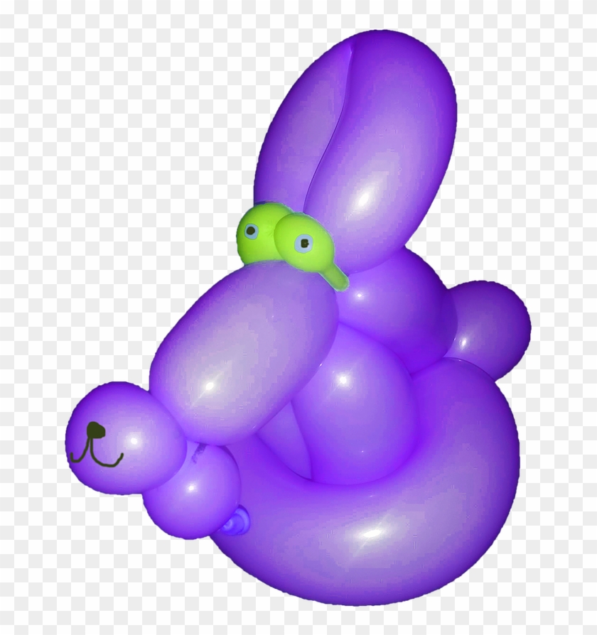 Purple Sitting Dog Balloon - Balloon #830523