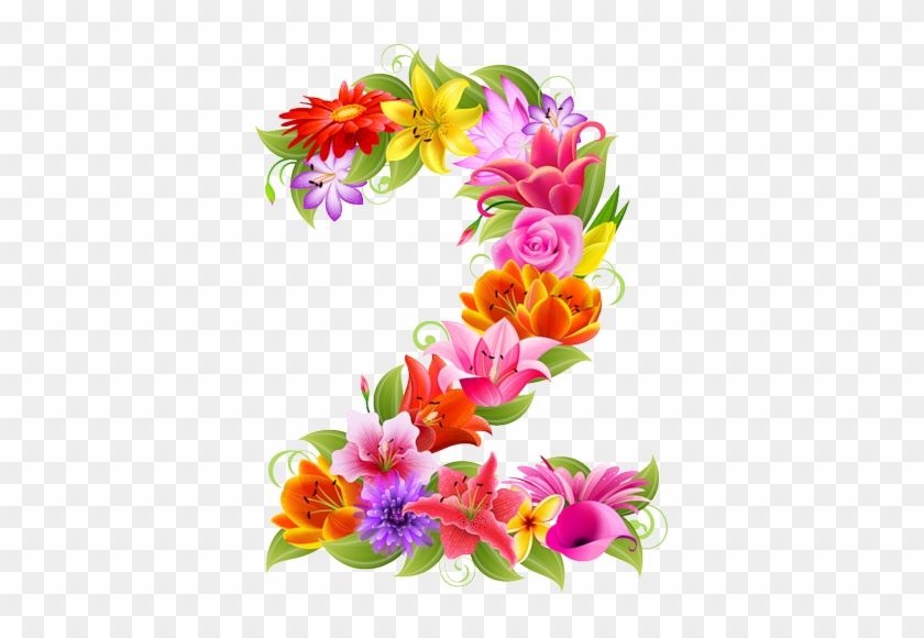 0 73481 417b9eb0 L - Floral Number 2 Png #830542