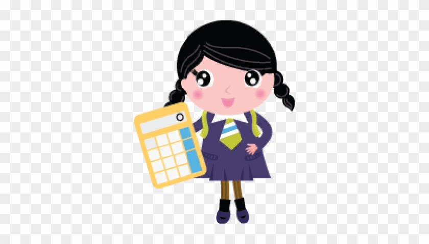 Uniform Clipart Cute Girl - Girl School Cartoon Png #830566