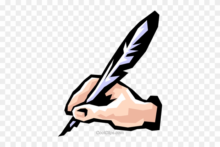 Quill Clipart Hand Writing - Writing Hand Vector Png #830587