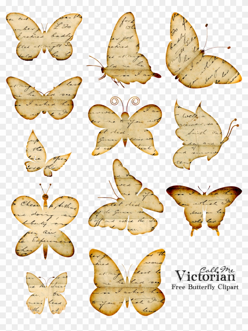 Free Butterfly Clipart Images - Printable Vintage Butterfly #830728