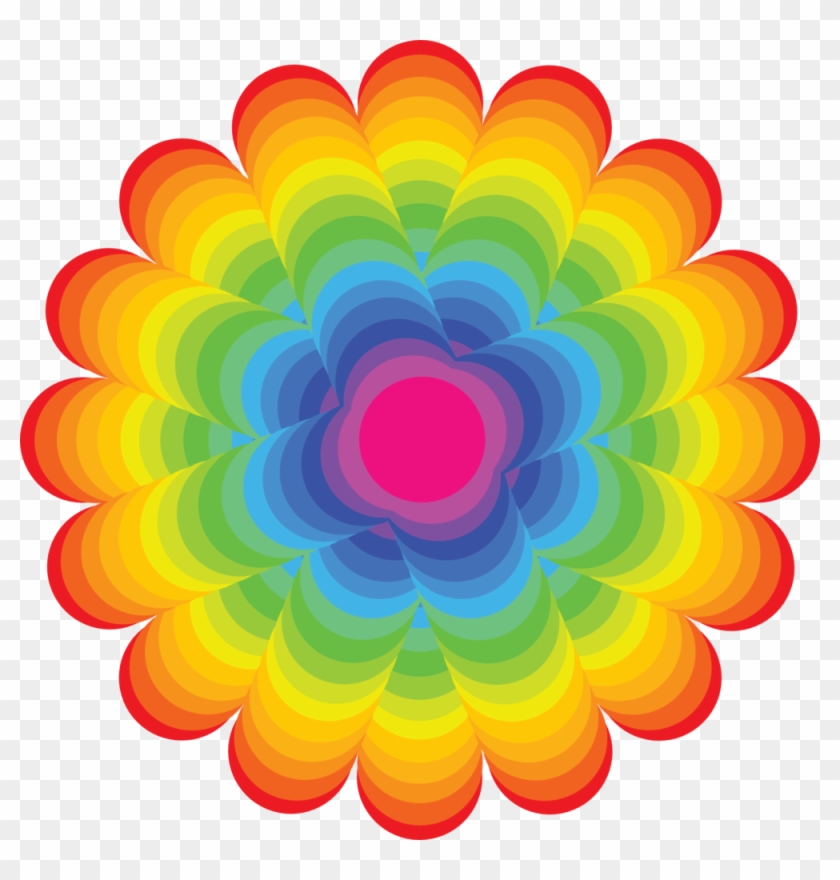 Rainbow Flower Website Png - Rainbow Flower Website Png #830779