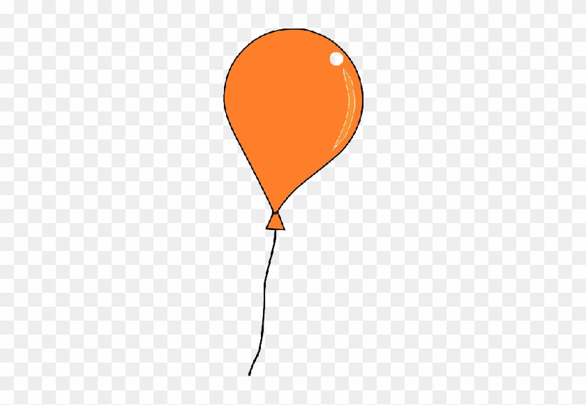 Floating - Orange Balloon Transparent Background #830852