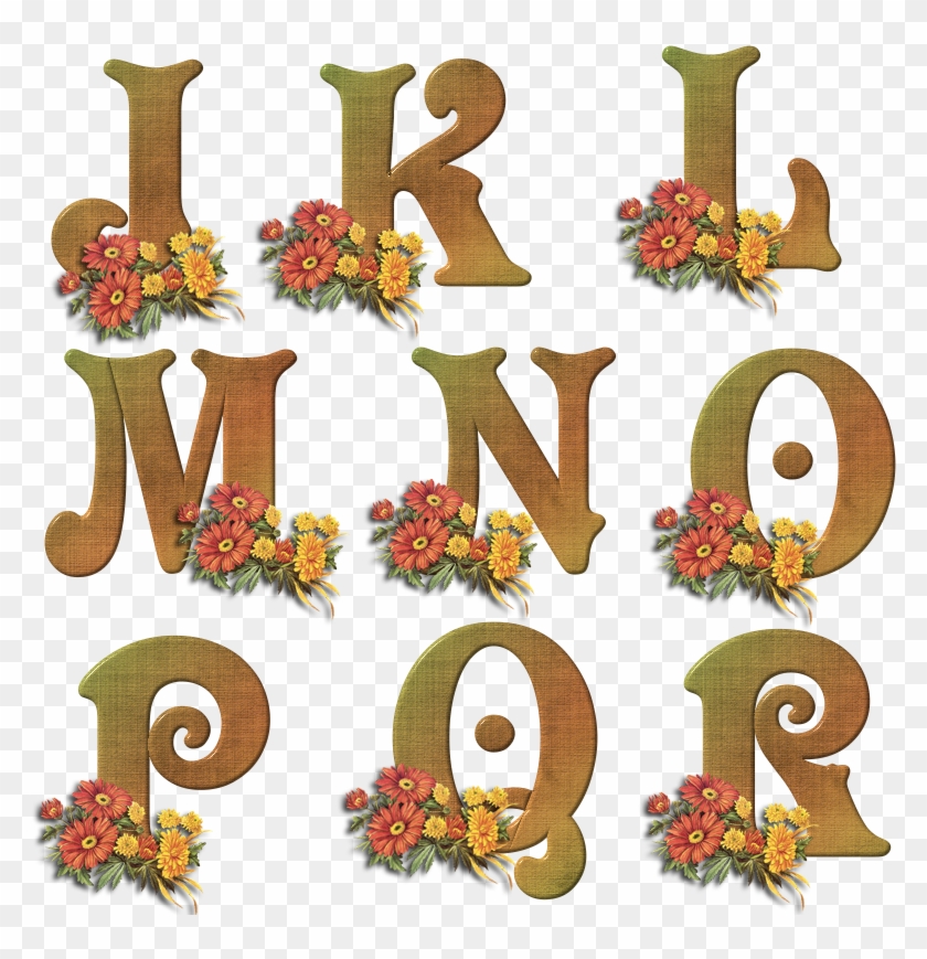 Flores Y Letras Para Decoupage - Betük Png #830887