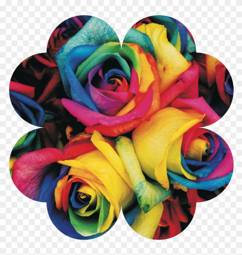Flower Shape Led Ideas Display - Rainbow Rose #830920