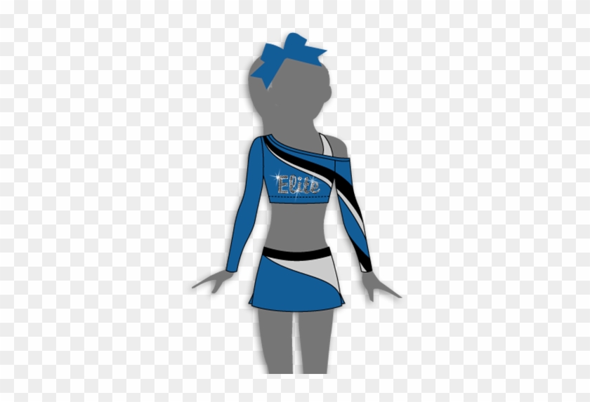 Blue And Silver Cheer Uniforms #830925