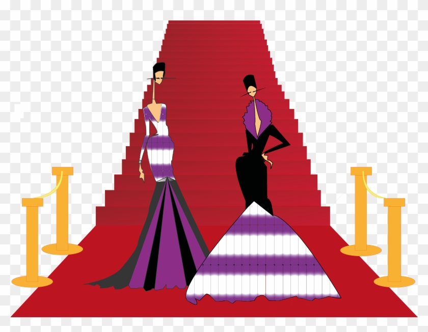 Red Carpet Clipart Art Deco - Art Deco Red Illustration #831011