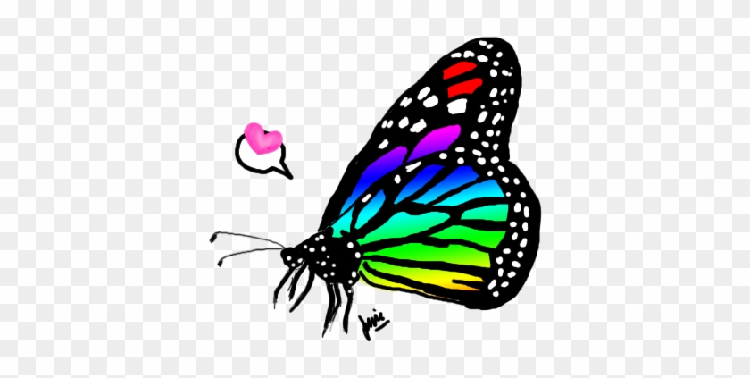 I Shall Carry Their Pollen And Spread Them All Over - Butterfly Monarch Rainbow #831080