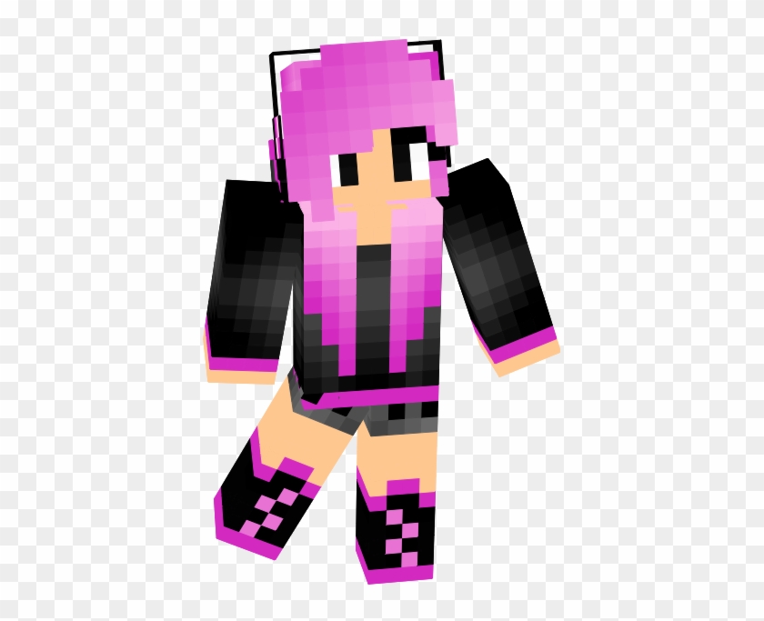 Pink Diamond - Minecraft Girl Skin Png #831094