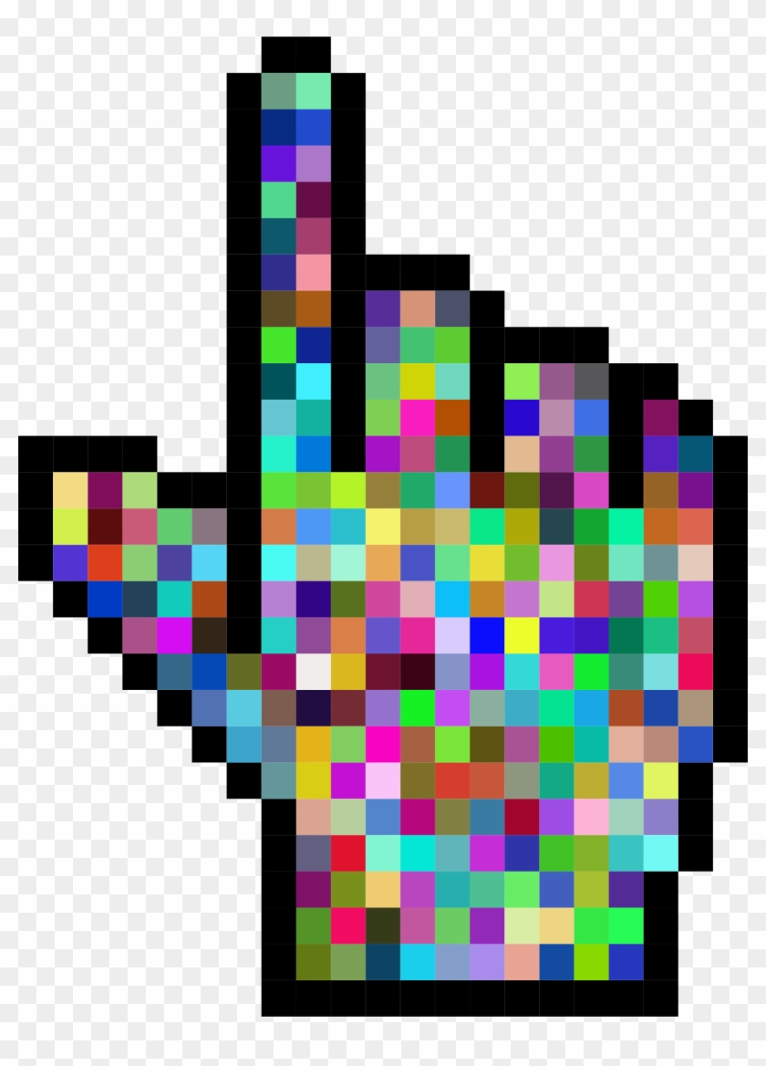 Big Image - Rainbow Cursor Transparent Png #831140