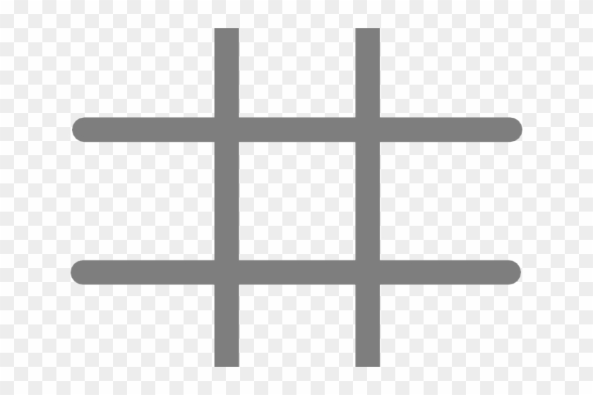 Grid Clipart Tic Tac Toe - Cross #831150