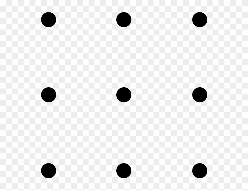Connect A Grid Of Dots With 6 Contiguous Lines - 9 Dots 4 Lines #831189