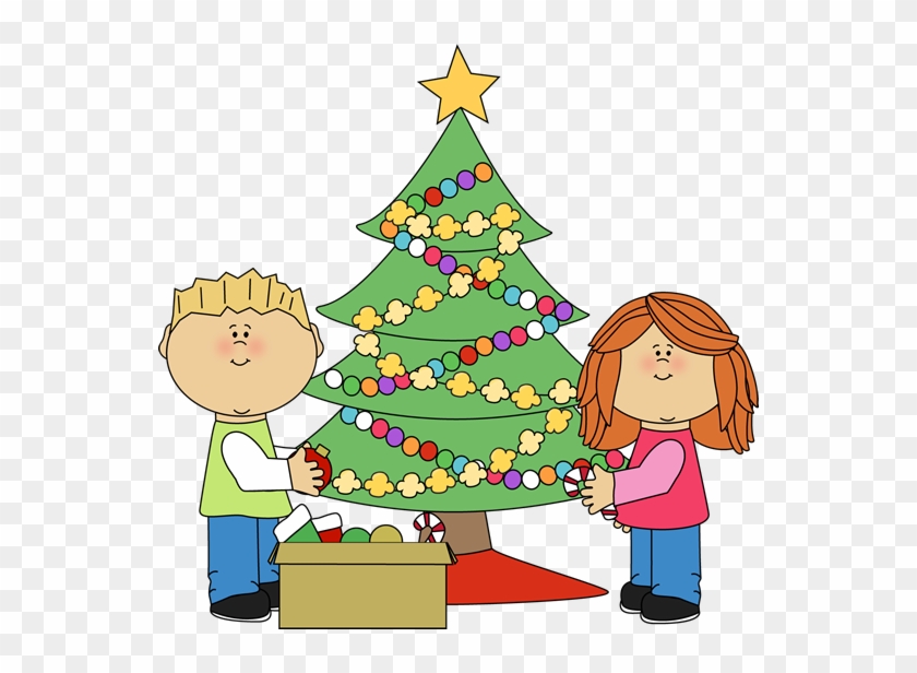 Free Clipart Preschool Christmas Tree - Decorate Christmas Tree Clipart #831194