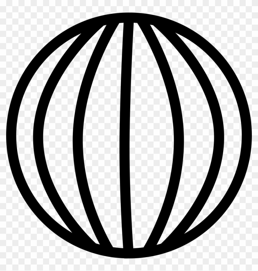 Earth Globe With Vertical Lines Grid Comments - Planeta Tierra Lineas Png #831198