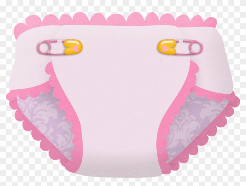 Baby Shower Nena Ilustraciones - Pink Baby Diaper Clipart #831417