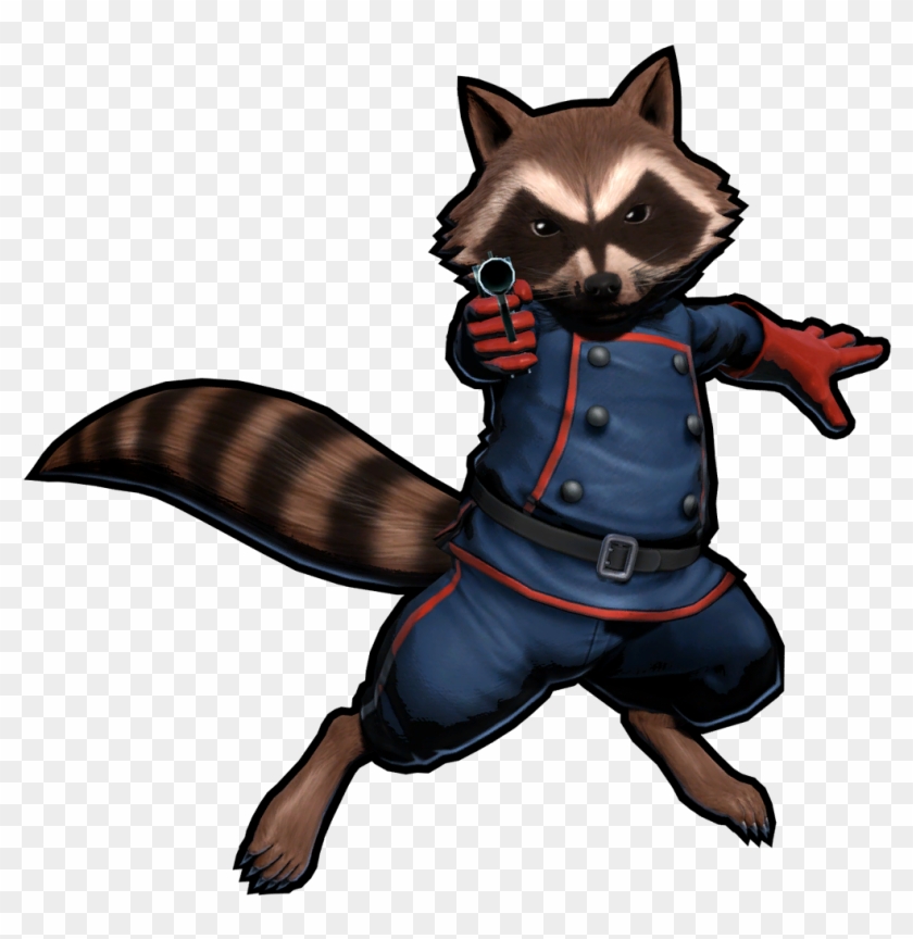 Rocket Raccoon Clipart Classic - Ultimate Marvel Vs Capcom 3 Rocket Raccoon #831444