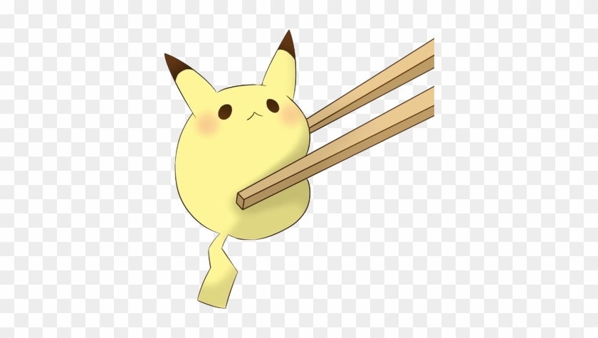 Pikachu Chopstick - Kawaii Cute Chibi Food #831466