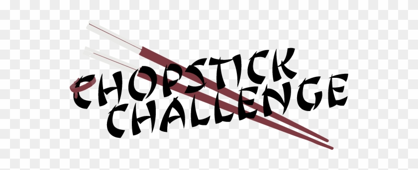 Chopstick Challenge Logo - Calligraphy #831538