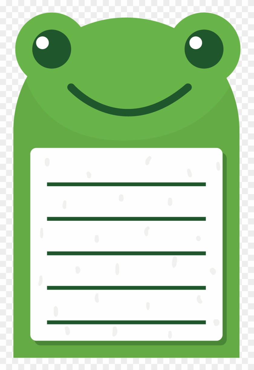 Frog Post-it Note Sticker Clip Art - Sticker #831587