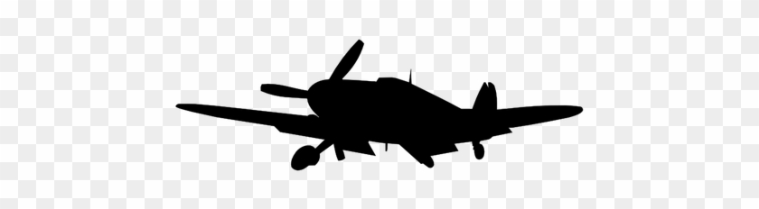 War Plane Silhouette - Wwii Fighter Plane Silhouettes #831670