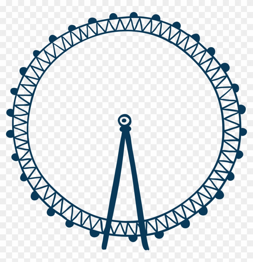 London Eye Euclidean Vector Illustration - London Eye Vector Png #831735