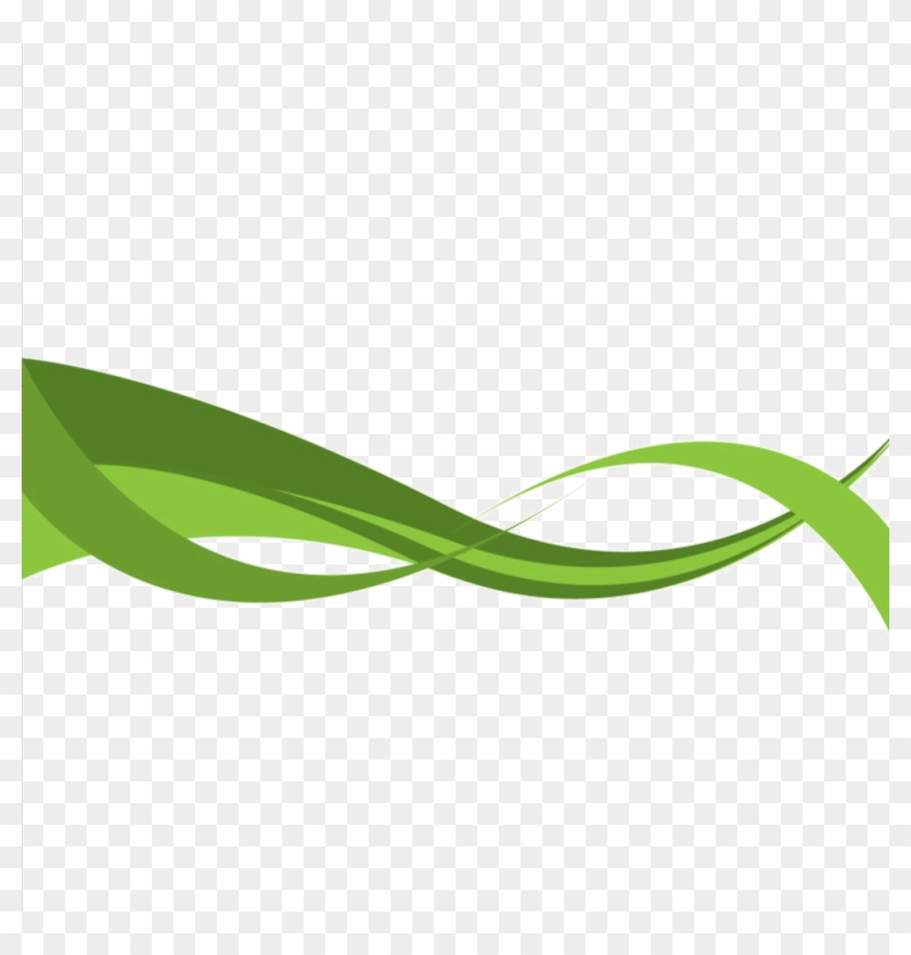 Green Line Art - Curve Line Png #831747