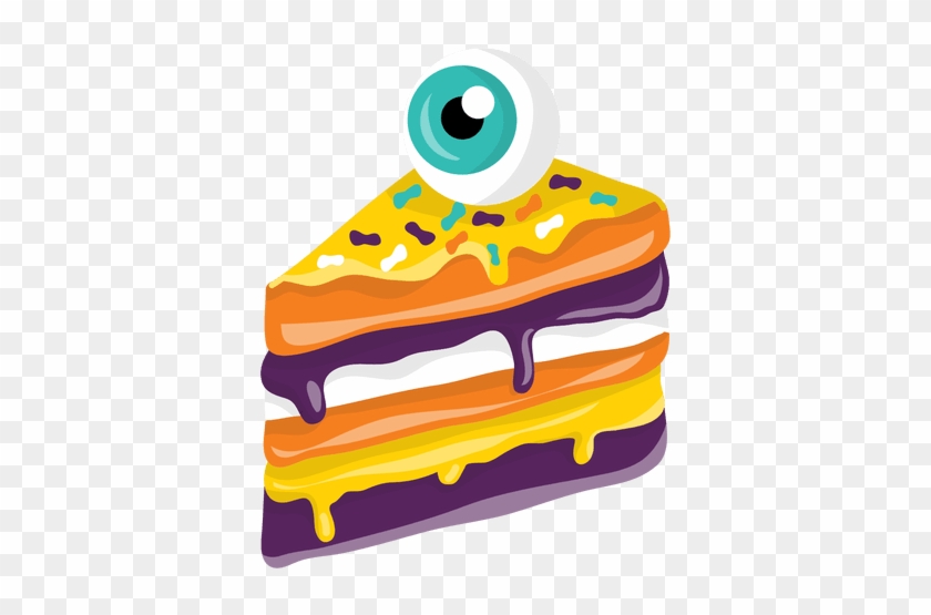 Halloween Pice Of Cake Eye Decoration Transparent Png - Halloween #831769