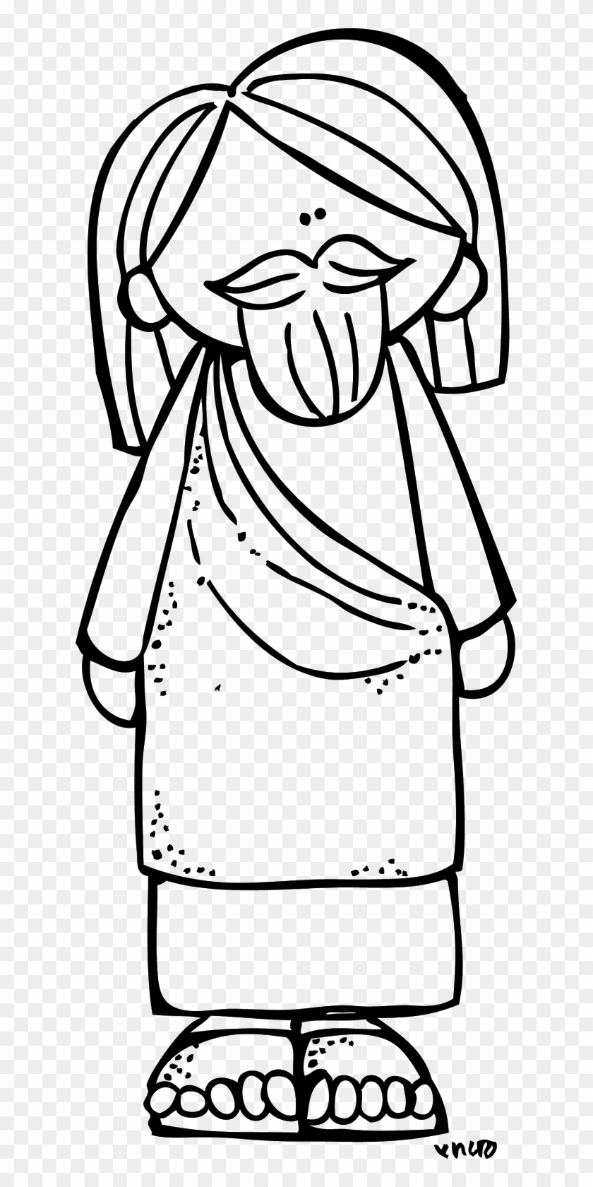 Baby Jesus Clipart Transparent Collection - Jesus Cartoon Clipart Black And White #831794