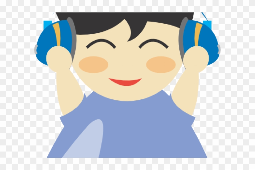 Headphone Clipart Boy - Clip Art #831833