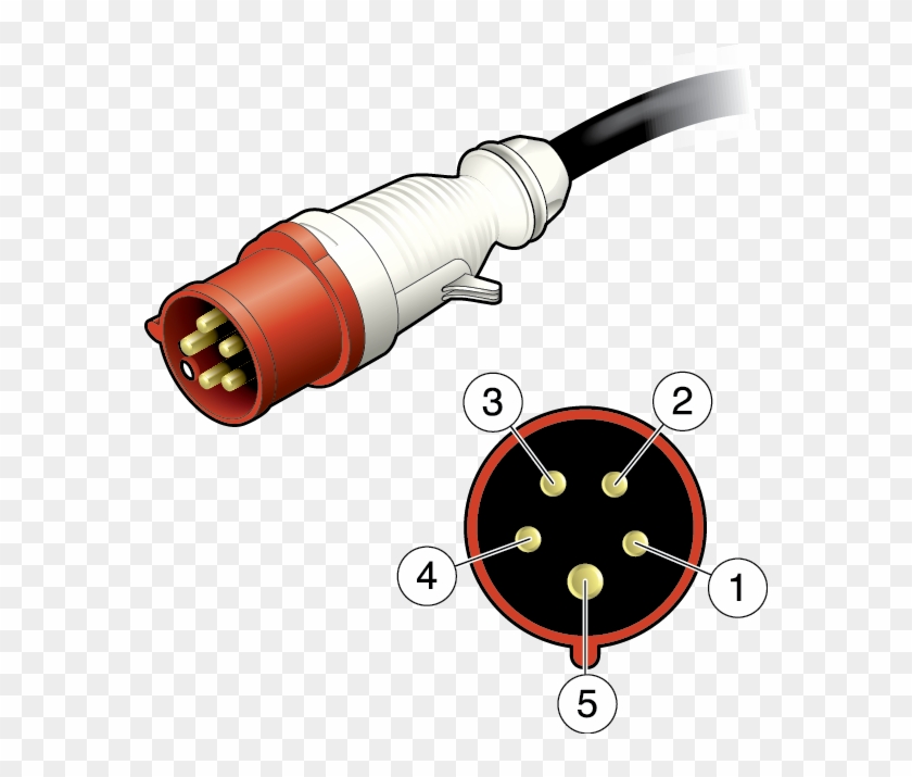 Figure Showing The Pin Numbering Of The Walther 210 - Power Cord #831930