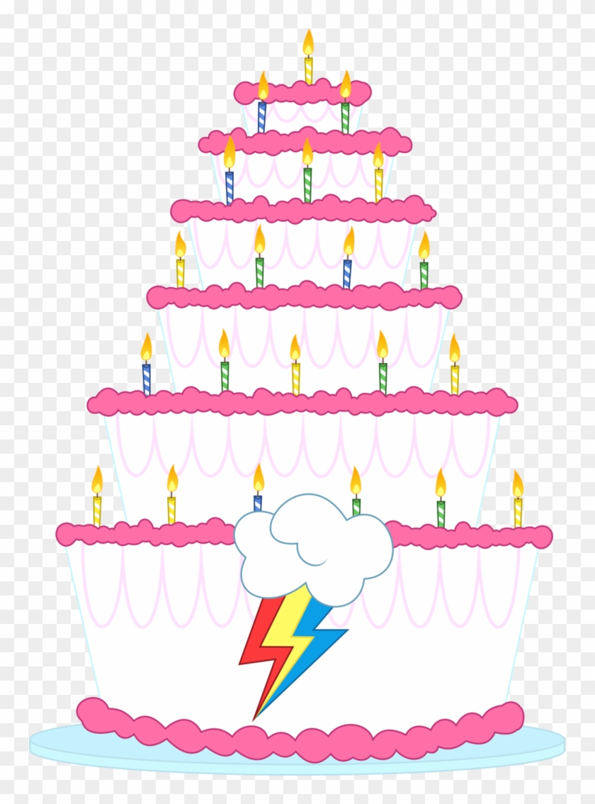 Rainbow Dash's Birthday Cake By Dasprid - My Little Pony Birthday Vector #831940