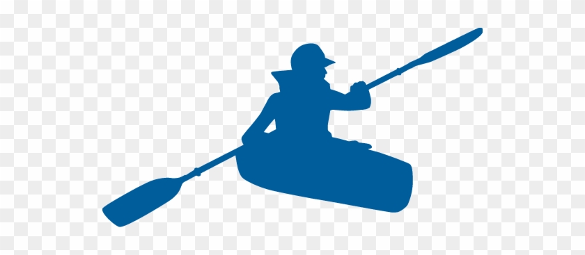 Boating - Blue Kayak Clipart #831976