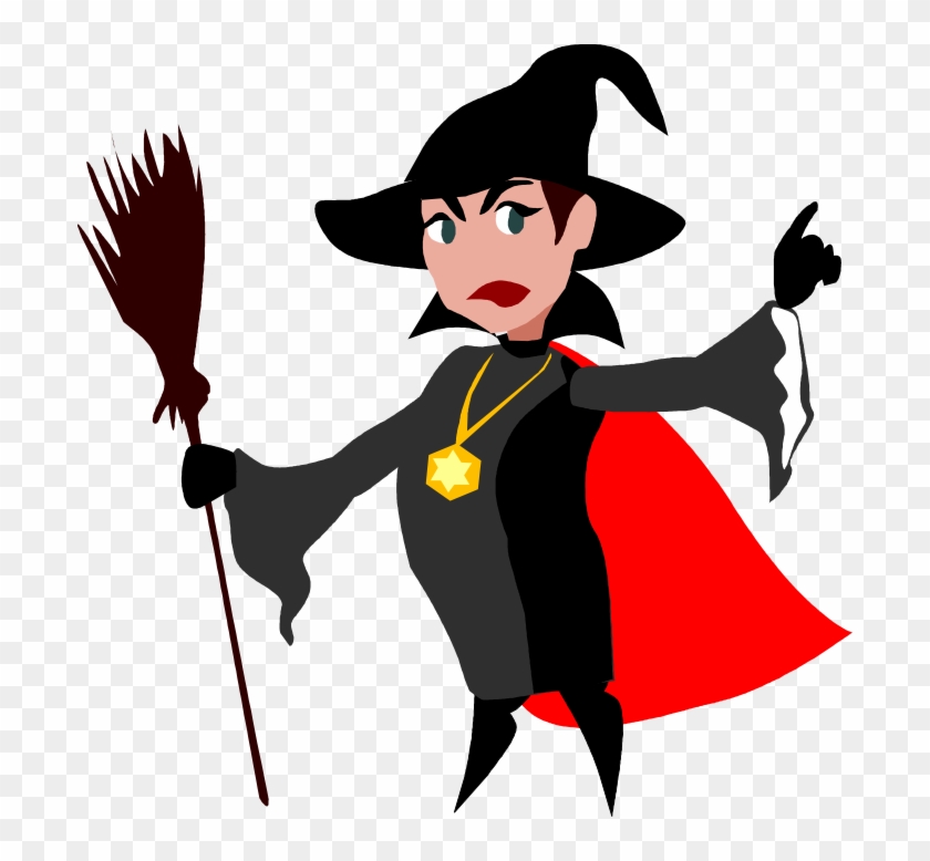 Free Clipart Of Halloween Witches - Male Witch Clipart #832128