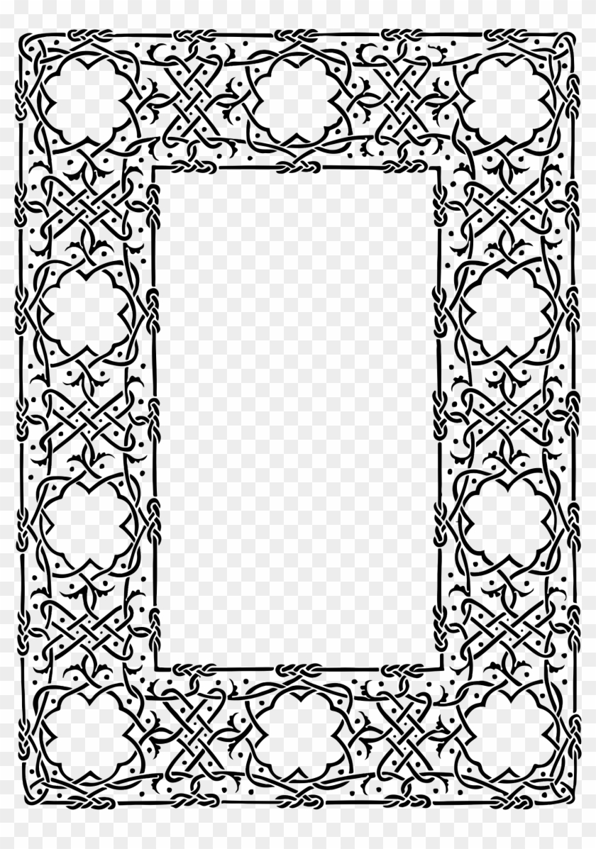 This Free Icons Png Design Of Ornate Geometric Frame - Line Art #832146